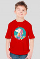 T-shirt chłopięcy - Jednorożec w okręgu
