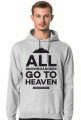 ALL SNOWBOARDERS GO TO HEAVEN - Bluza męska z kapturem