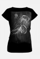 "Meduzy" - damski t-shirt (black)