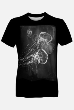 "Meduzy" - męski t-shirt (black)