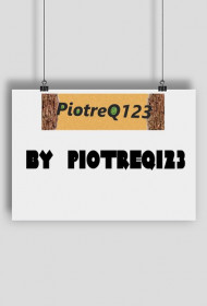 Plakat Z banerem i napisem