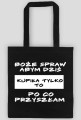 torba ze śmiesznym napisem