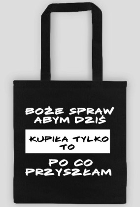torba ze śmiesznym napisem