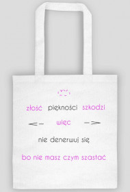 torba ze śmiesznym napisem