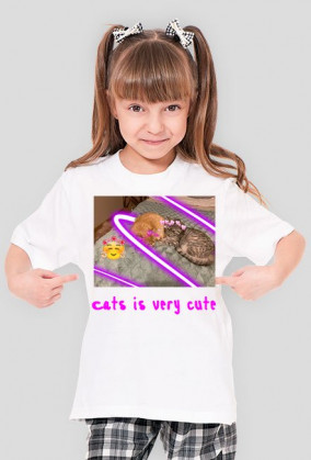 Cats is very cute koszulka dziecięca