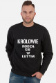 BLUZA KRÓLOWIE RODZĄ SIĘ W LUTYM MĘSKA CZARNA