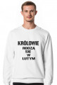 BLUZA KRÓLOWIE RODZĄ SIĘ W LUTYM MĘSKA BIAŁA