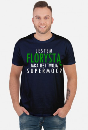 Jestem Florystą - biały napis