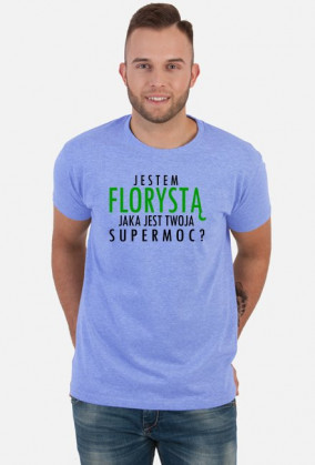 Jestem Florystą - czarny napis