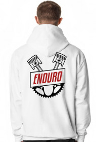 Biała bluza College Enduro