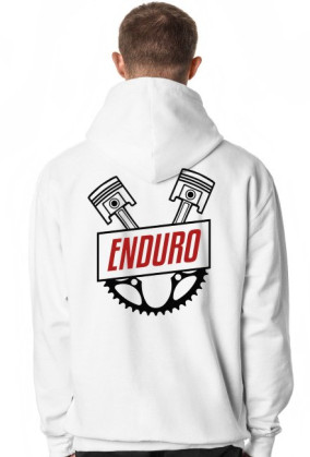 Biała bluza College Enduro