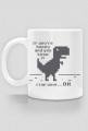 Kubek dobry prezent dla programisty, informatyka, nerda, geeka, na mikołajki, na urodziny, pod choinkę - Chrome Dinosaur, T-Rex ( If you're happy and you know it, clap your hands)