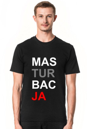 Koszulka Mas-tur-bac-ja męska