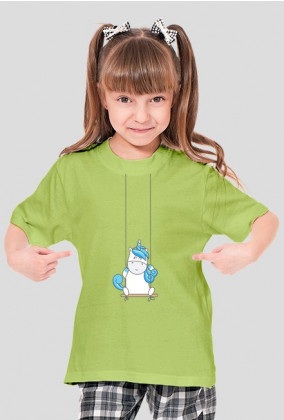 Koszulki dla dzieci - Jednorożec na huśtawce