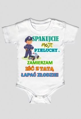 Spakujcie moje pieluchy. Policjant