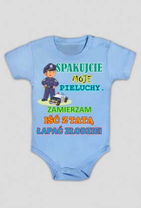 Spakujcie moje pieluchy. Policjant