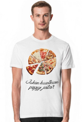 Pizza męska BIAŁA SLIM