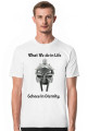 Koszulka na siłownie What We do in life echoes in eternity