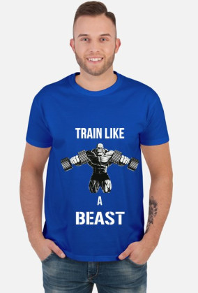 Koszulka Męska Train Like A Beast