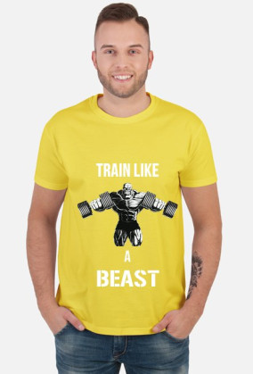 Koszulka Męska Train Like A Beast