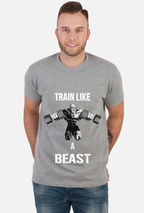 Koszulka Męska Train Like A Beast