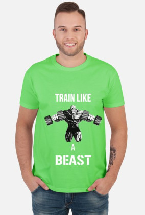 Koszulka Męska Train Like A Beast