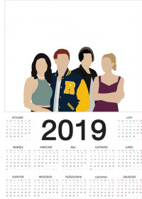 Kalendarz- Betty, Archi, Veronica i Jughead