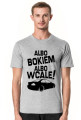 Albo bokiem albo wcale - BMW E46 (koszulka męska) ciemna grafika