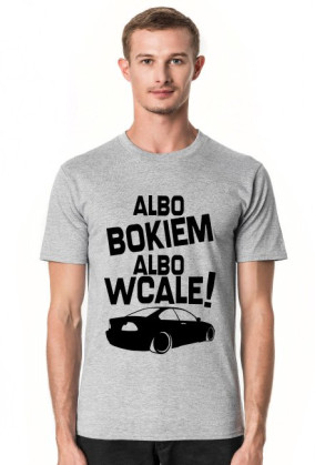 Albo bokiem albo wcale - BMW E46 (koszulka męska) ciemna grafika