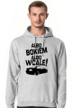 Albo bokiem albo wcale - BMW E46 (bluza męska kapturowa) ciemna grafika