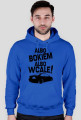 Albo bokiem albo wcale - BMW E46 (bluza męska kapturowa) ciemna grafika