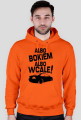 Albo bokiem albo wcale - BMW E46 (bluza męska kapturowa) ciemna grafika