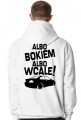 Albo bokiem albo wcale - BMW E46 (bluza męska kapturowa) ciemna grafika tył