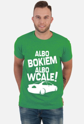 Albo bokiem albo wcale - BMW E46 (koszulka męska) jasna grafika