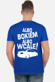 Albo bokiem albo wcale - BMW E46 (koszulka męska) jasna grafika tył