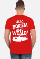 Albo bokiem albo wcale - BMW E46 (koszulka męska) jasna grafika tył