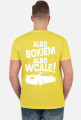 Albo bokiem albo wcale - BMW E46 (koszulka męska) jasna grafika tył