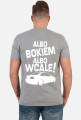 Albo bokiem albo wcale - BMW E46 (koszulka męska) jasna grafika tył