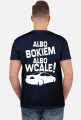 Albo bokiem albo wcale - BMW E46 (koszulka męska) jasna grafika tył