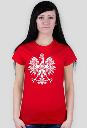 T-shirt Damski Orzeł Biały