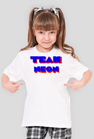 KOSZULKA DZIEWCZĘCA TEAM NEON - NEONOWA