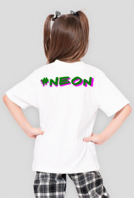 KOSZULKA DZIEWCZĘCA TEAM NEON - NEONOWA