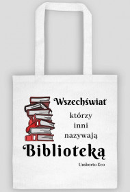 Biblioteka to wszechświat - czerwona