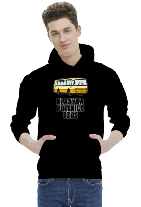Bluza z kapturem czarna Klasyka polskich szos