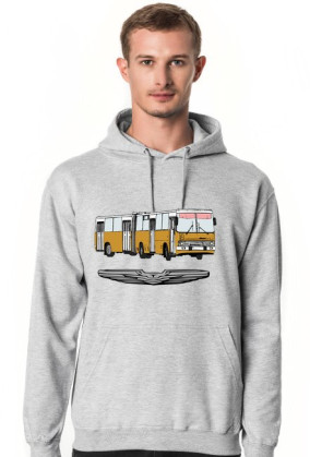 Bluza z kapturem szara (melanż) Ikarus