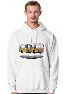 Bluza z kapturem biała Ikarus