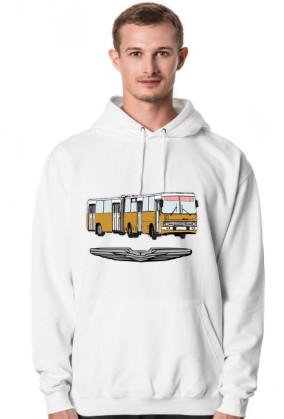 Bluza z kapturem biała Ikarus