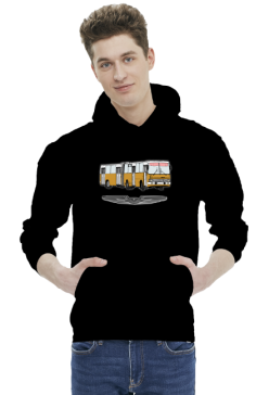 Bluza z kapturem czarna Ikarus