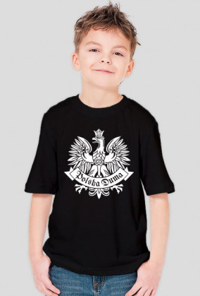 T-shirt Chłopięcy Polska Duma Orzeł Biały