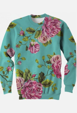kwiaty bluza